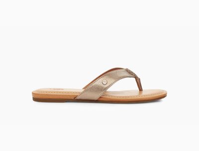 UGG Tuolumne Metallic Womens Flats Gold - AU 14ZK